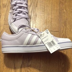 Adidas Classic White Lace-Up Sneakers